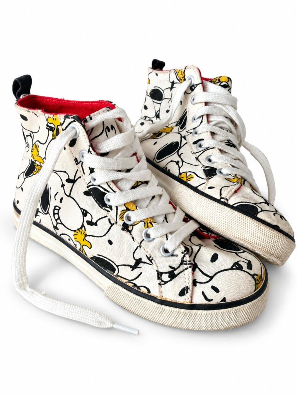 GAP Kids Snoopy Peanuts Woodstock High Top Sneakers Shoes Youth 13